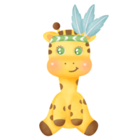 bohème girafe clipart png