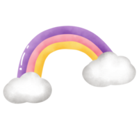 watercolor rainbow clipart png