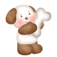 Watercolor Cute dog clipart png