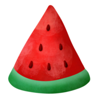 vattenmelon akvarell illustration png