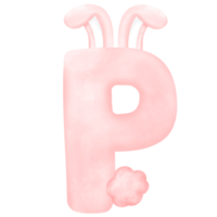 lettera dell'alfabeto del coniglio png