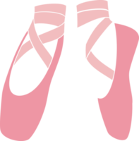 rosa balettskor png illustration