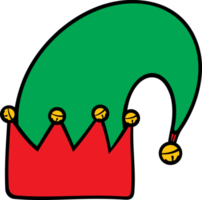 illustrazione del png del cappello dell'elfo di natale