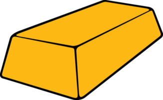 ilustração png de barras de ouro