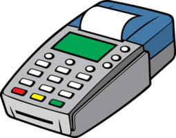 Kreditkarten-POS-Terminal - Zahlungsmaschine png