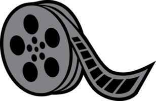 illustrazione del proiettore cinematografico e della striscia di pellicola png
