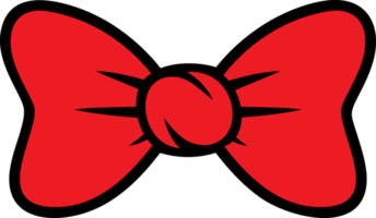 illustration png de noeud papillon rouge