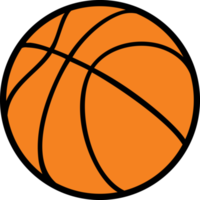 ilustración de png de color de pelota de baloncesto
