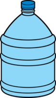 Big plastic bottle of water png illustration