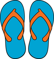 Flip flops blue png illustration