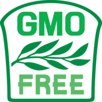 GMO free color label png illustration