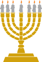 ilustração png de castiçal de menorá judaica