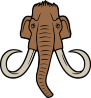 Mammoth head png illustration