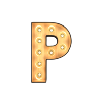 alfabeto de luz de marquesina png