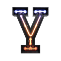 Neon Light Alphabet png