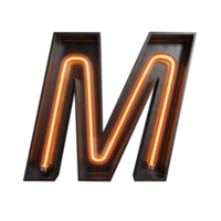 Neon Light Alphabet png