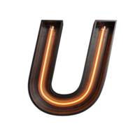 Neonlicht-Alphabet png