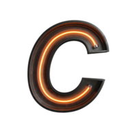 Neon Light Alphabet png