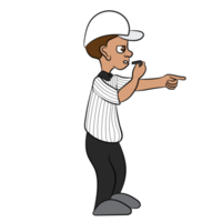 Schiedsrichter Fußball-Cartoon-Figur png