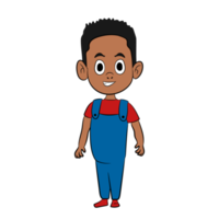 American Black Boy Cartoon Character png