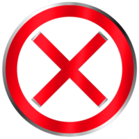 icônes X rouges. invalide, accès refusé, échec, erreur, refus, échec. png