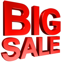 Big Sale 3D Business Text Illustration