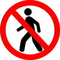 No Entry for People, Non Staff Icon png