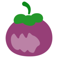 Mangosteen fruit cartoon png