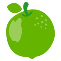 Green lemon cartoon png