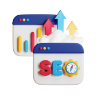 3d SEO search engine optimization concept. 3d rendering. png
