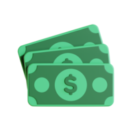 geld en financiën 3d illustratieconcept. 3D-rendering. png
