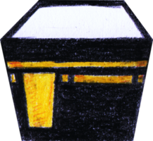Kaaba in Colored Pencil png