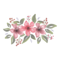 bouquet di fiori ad acquerello png