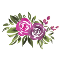 flor de buquê aquarela