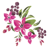 bouquet di fiori ad acquerello png