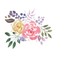 Watercolor Bouquet Flower png