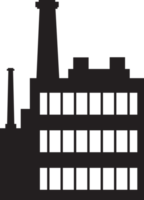 stad silhouet object element retro van industrie fabriek pictogram symbool geïsoleerd zwart item png