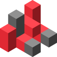logo de cube abstrait pour la conception illustration créative présentation du modèle d'invitation de carte de visite png
