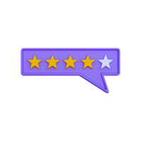 3d four star rating