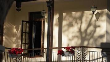 The beautiful old buildings view located in Shanghai under the warm sunlight in autumn photo