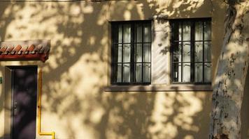 The beautiful old buildings view located in Shanghai under the warm sunlight in autumn photo