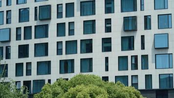 The modern designed office building view located in Shanghai photo