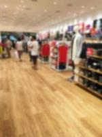 blurred image background with clothing store photo