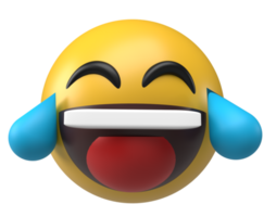 renderização 3d ícone emoji png