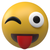 renderização 3d ícone emoji png