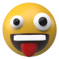 emoji ikon 3D-rendering png