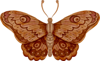 mariposa vintage acuarela png