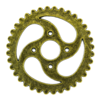 brass cog wheels on isolated background png