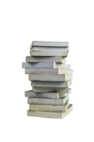 stack of books isolated on white background png
