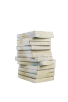 pila de libros aislados sobre fondo blanco png